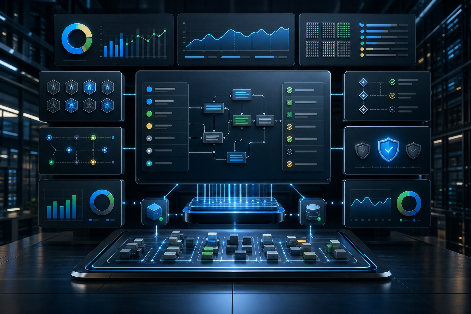 A project delivery control tower dashboard
